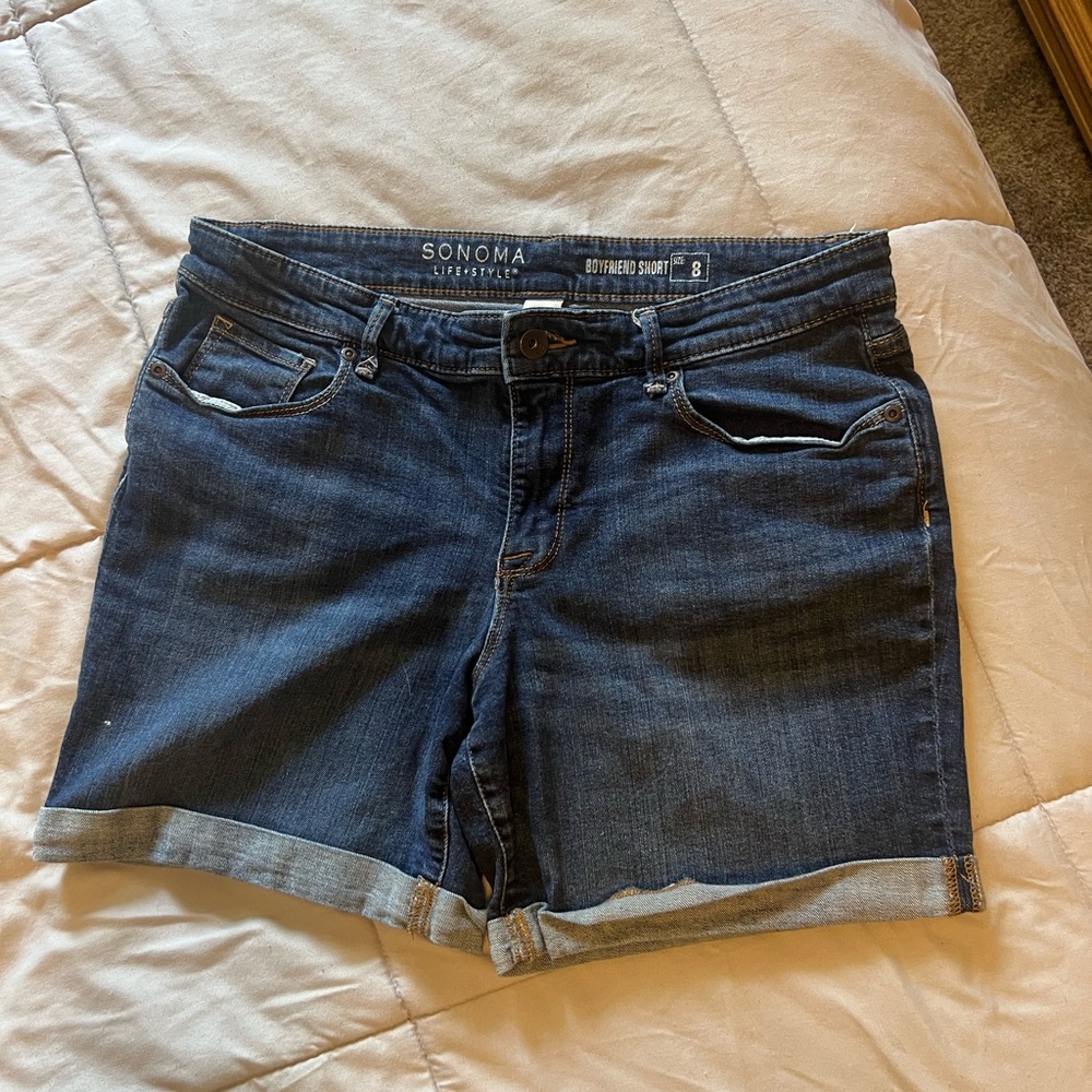 Sonoma Blue Jean Shorts Mid-Thigh Length